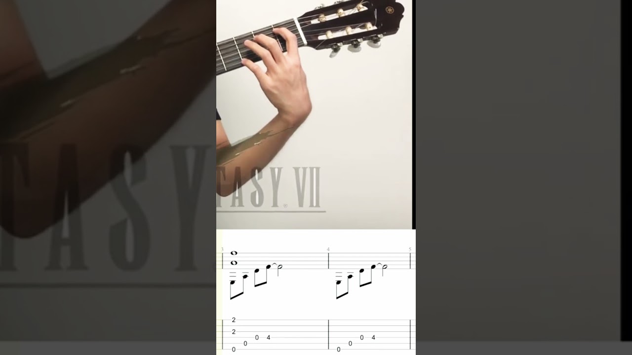 FFVII tifa theme #fingerstylecover #guitartabs #fingerstyle #guitar