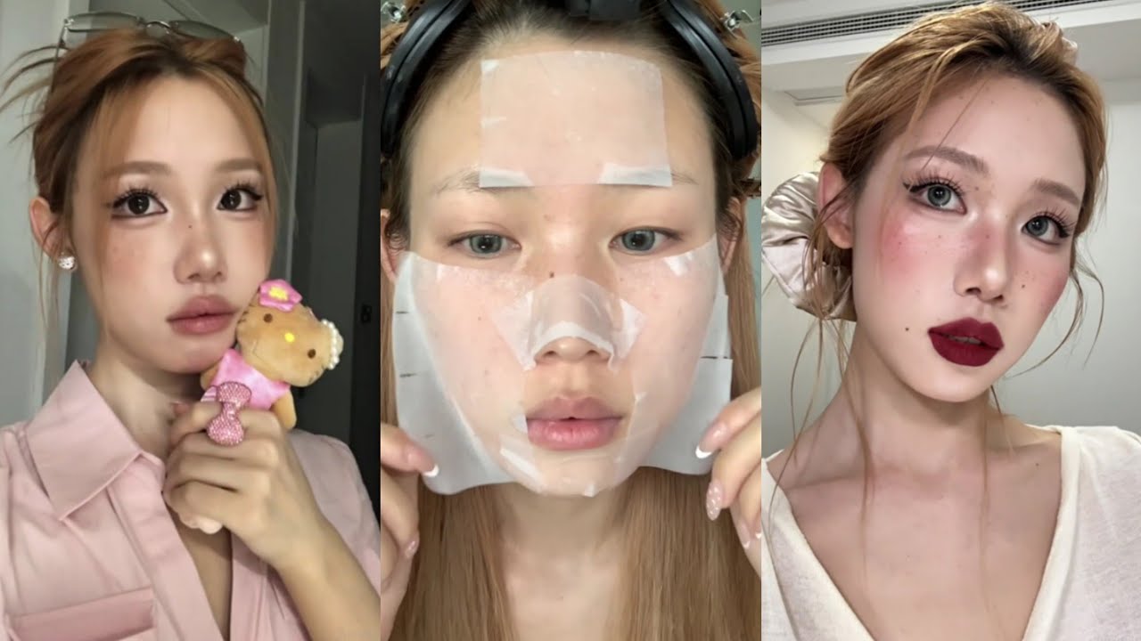 ASMR MAKEUP & SKINCARE TUTORIAL🪄 Satisfying aesthetic videos ✨️