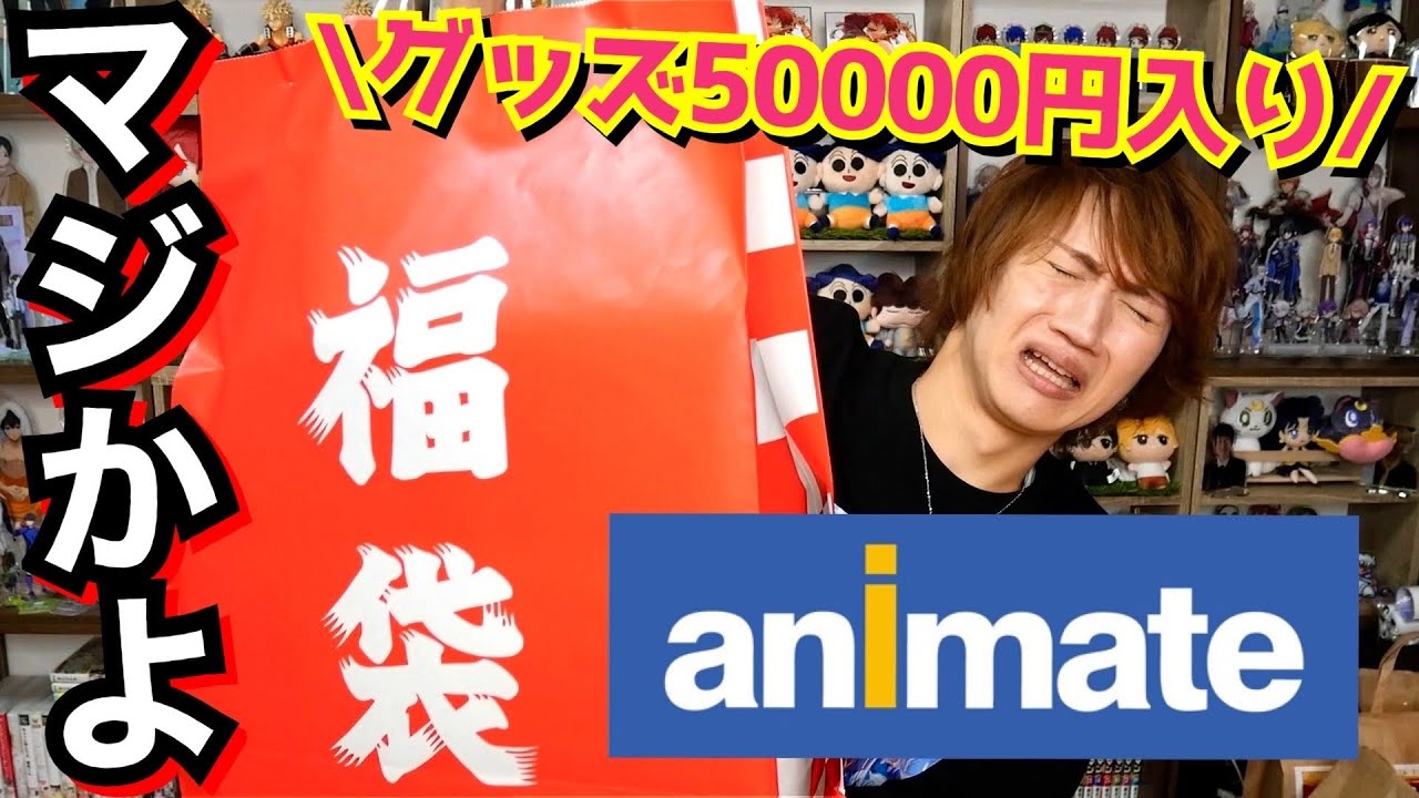 【オタク福袋2025】グッズ50000円以上入り高額アニメイト福袋の中身…これ泣いていいよね？【グッズ開封】