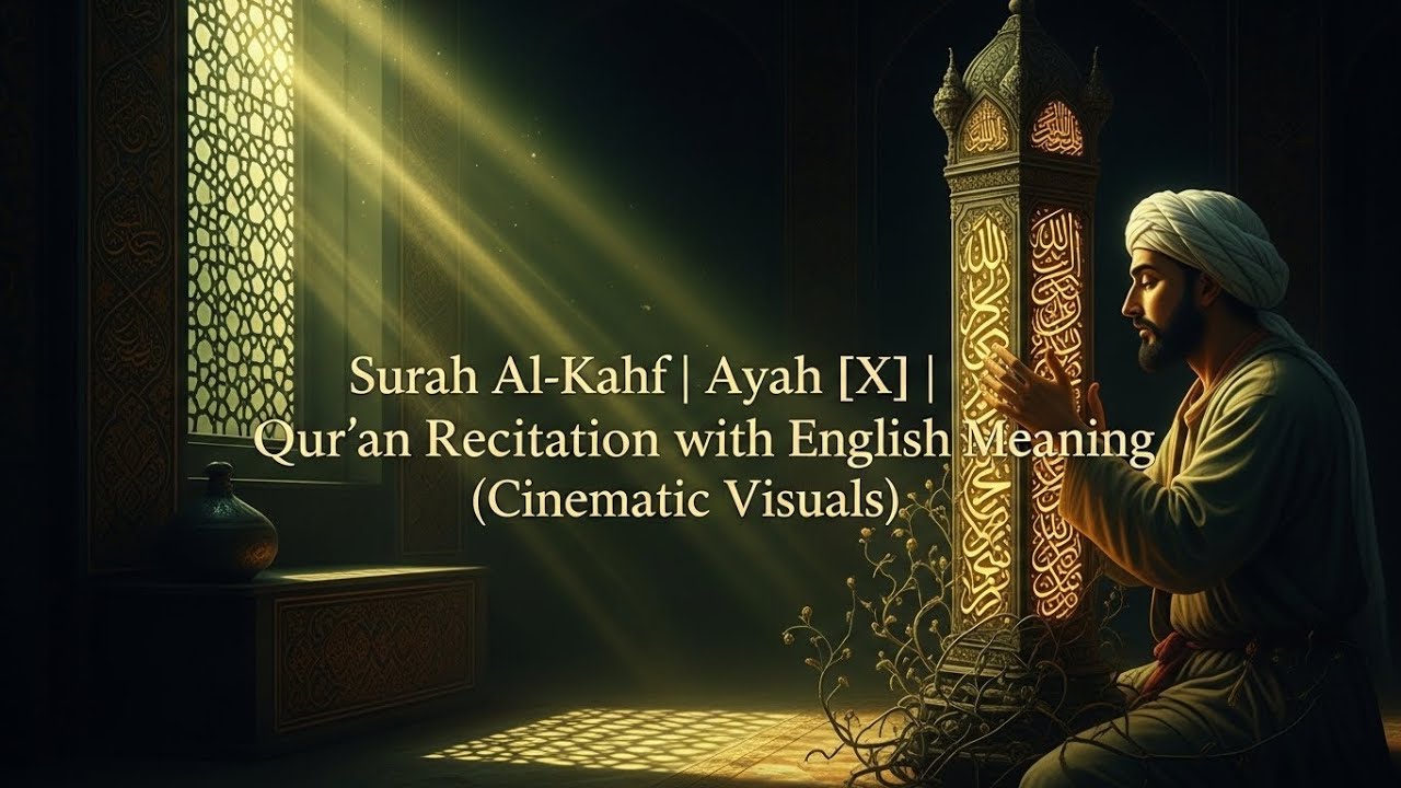Surah Al-Kahf | Ayah [X] | Qur’an Recitation with English Meaning (Cinematic Visuals)