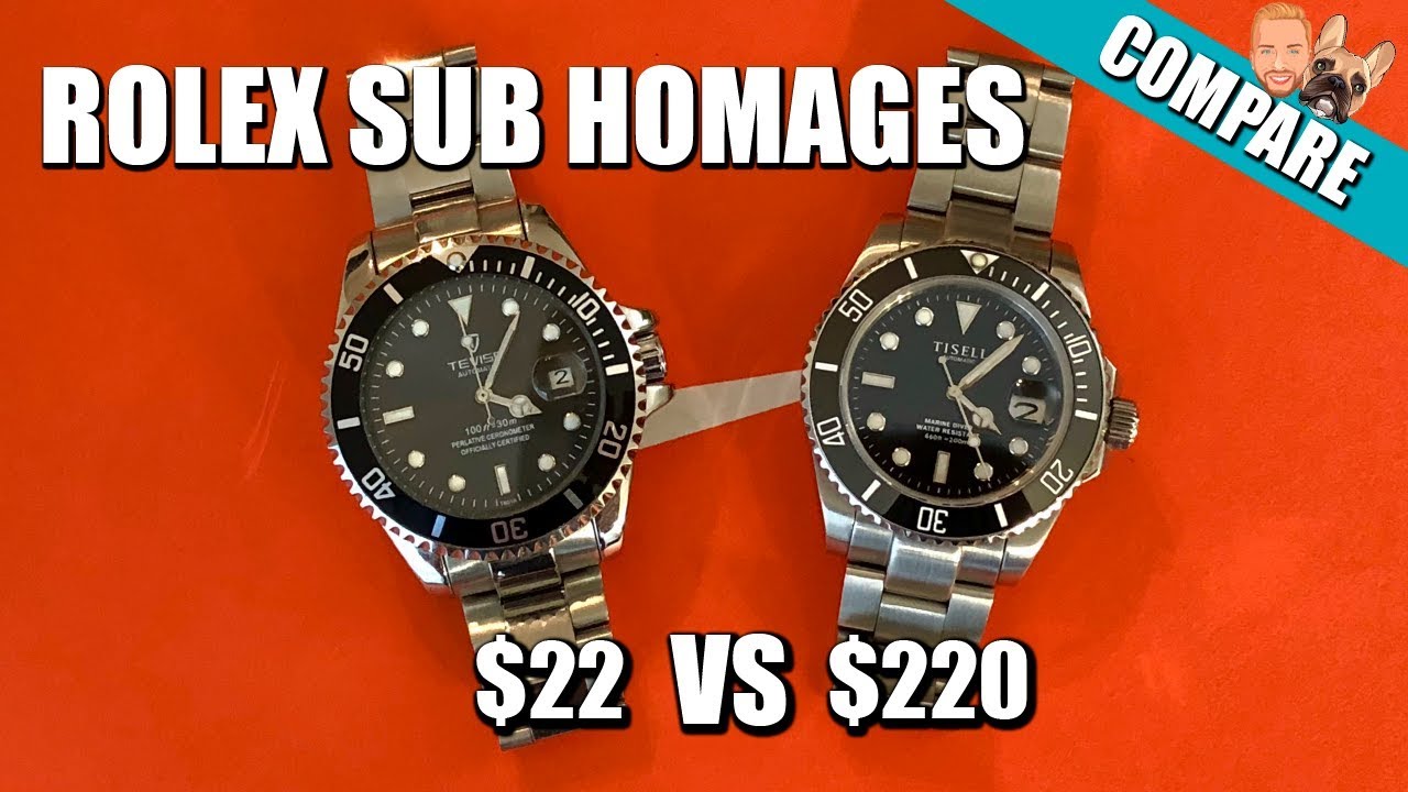 Tevise vs Tisell | $22 vs $220 Rolex Submariner Homage Watches