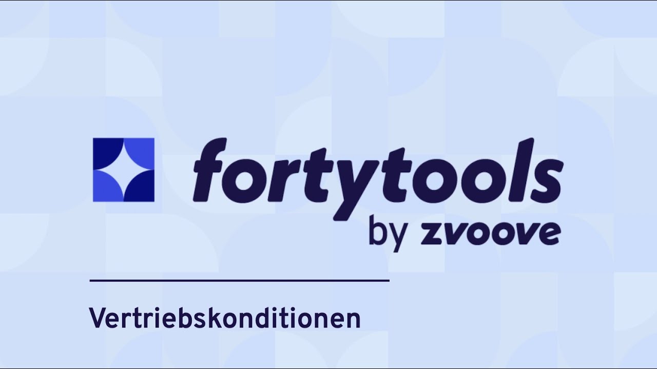 Abrechnung erfasster Zeiten über Vertriebskonditionen mit fortytools - Video Tutorial
