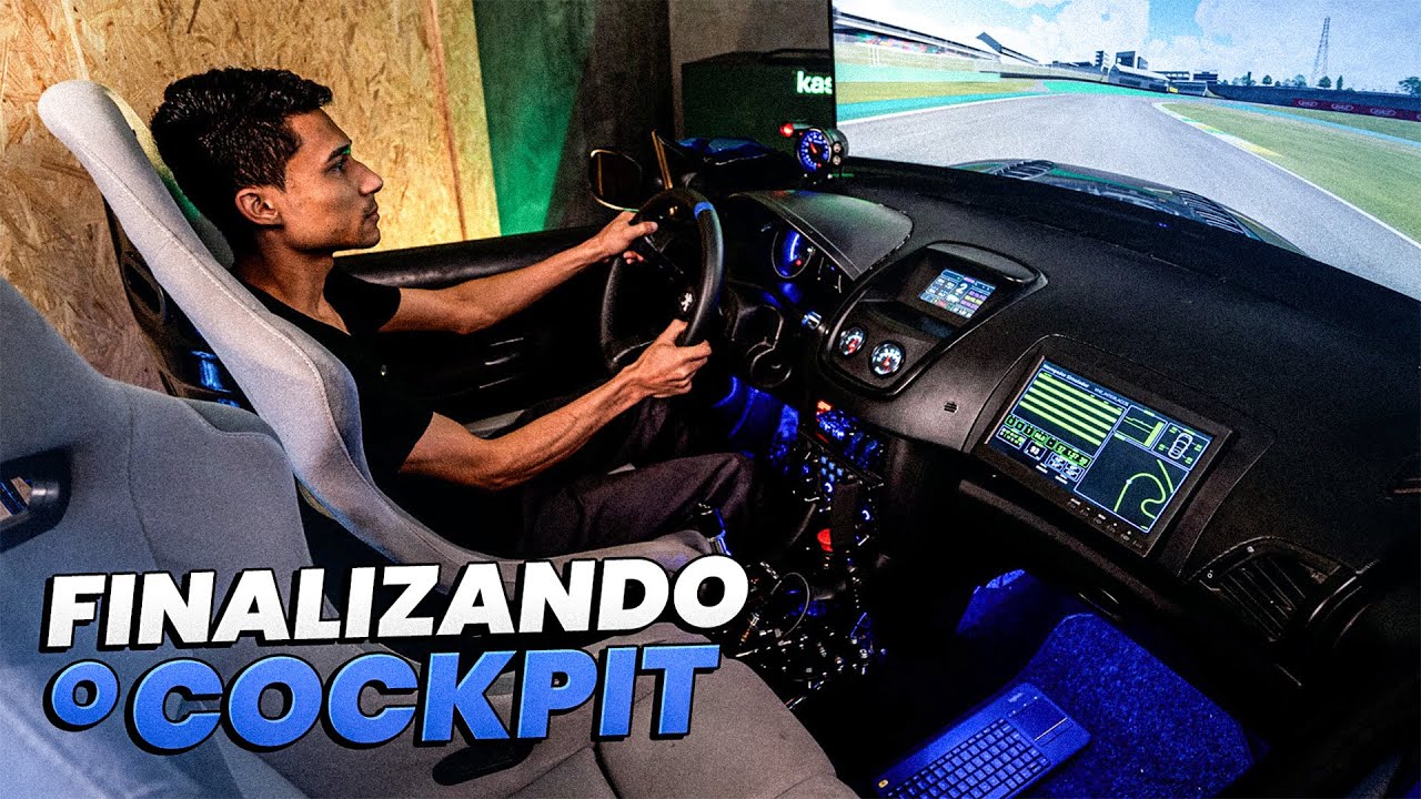 Finalizando o Cockpit Caseiro com Direct Drive Motor de Hoverboard |  FFB DIY