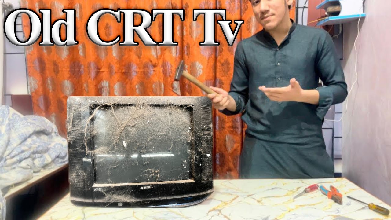 what’s inside in old CRT Tv | Did we get the gold?
