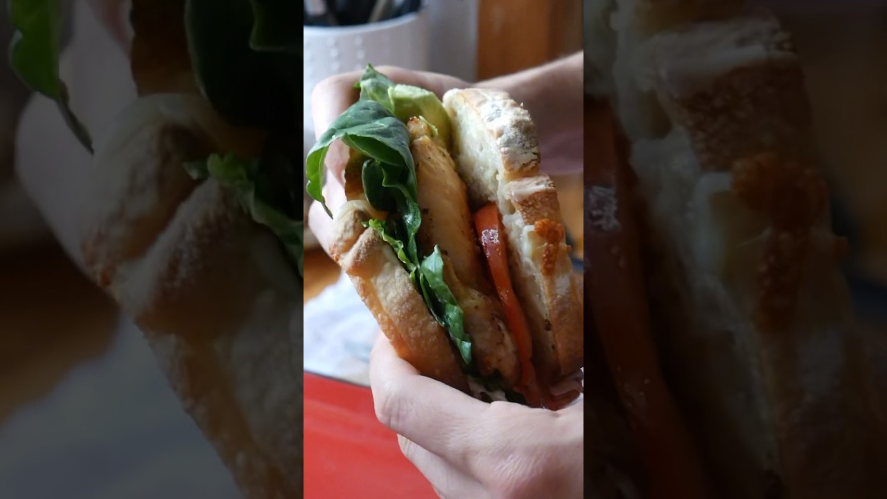 Healthy Sourdough chicken club sandwiches!