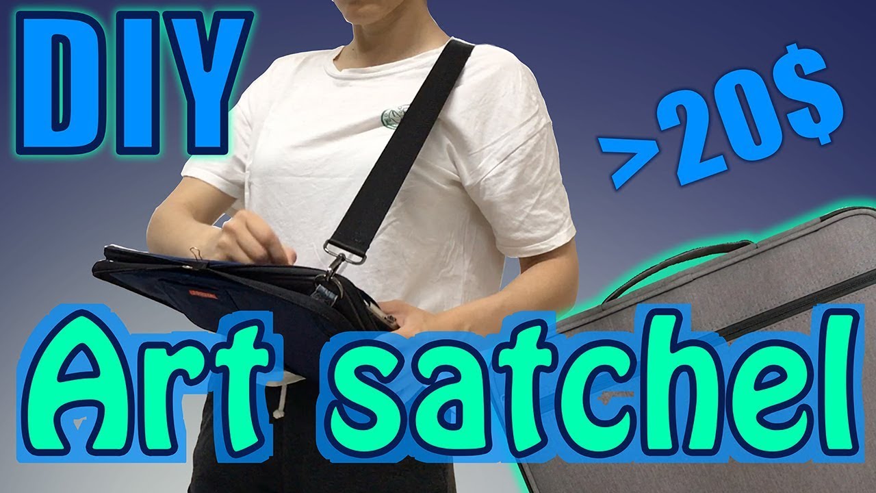 DIY - Art satchel - for LESS THAN 20$ + Watercolor Demo