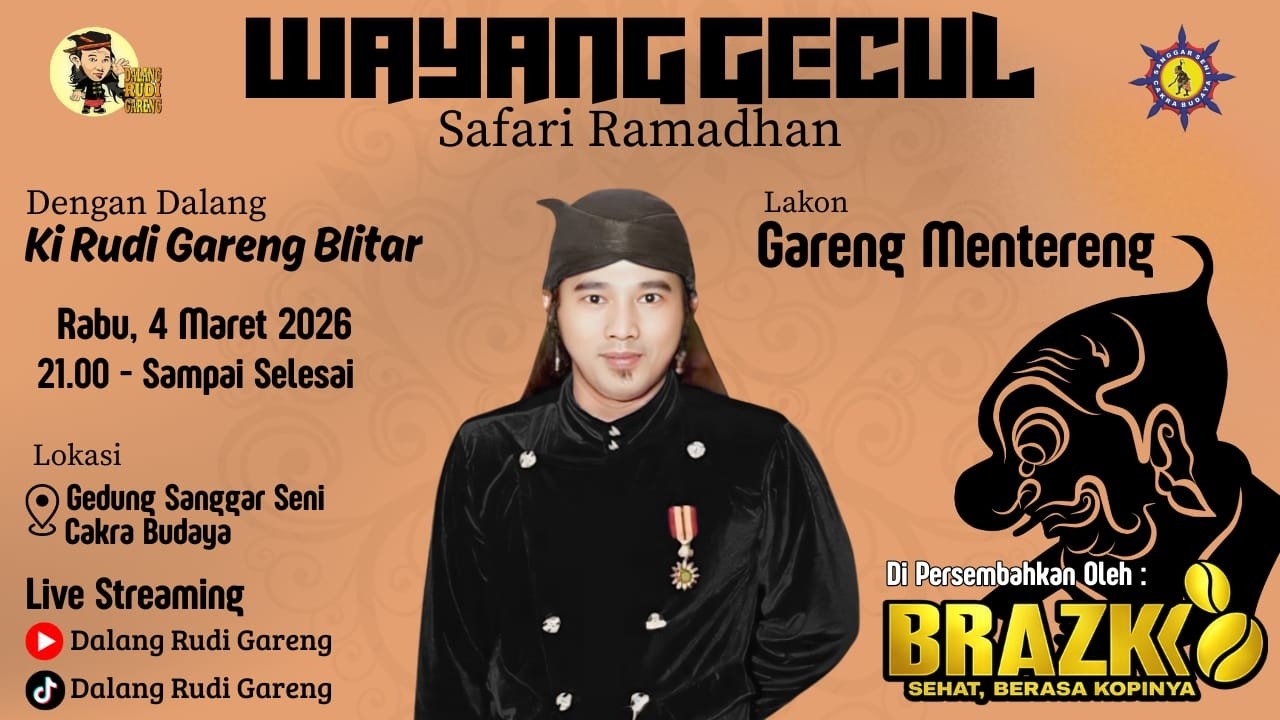 LIVE STREAMING WAYANG GECUL - KI RUDI GARENG BLITAR Lkn GARENG MENTERENG 04/03/2026