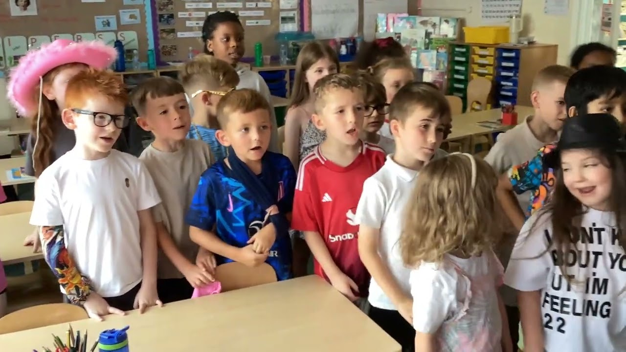 Boarshaw Primary School Year 2 Lobsters singing Firework