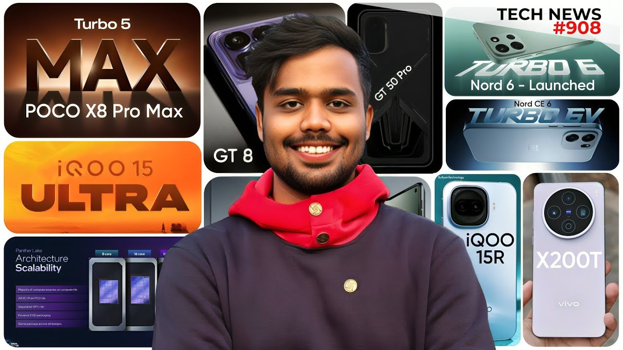 Vivo X200T Price 🇮🇳 | Nord 6 Launched | Realme GT 8 | POCO X8 Pro Max | iQOO 15R | Infinix GT 50 Pro