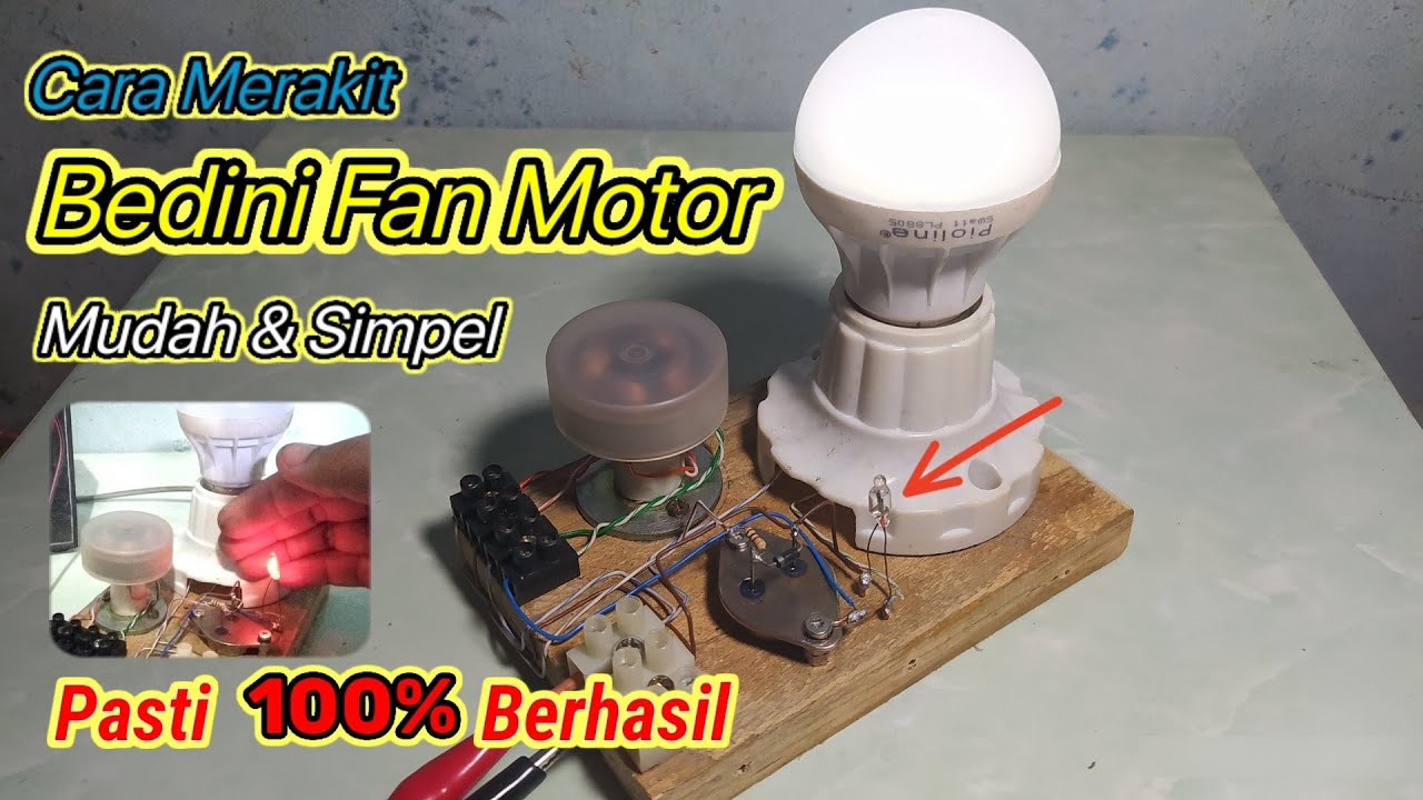DIY Bedini Fan Motor | dari fan atau kipas komputer