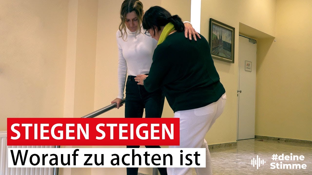 So hilfst Du jemandem beim Stiegen steigen