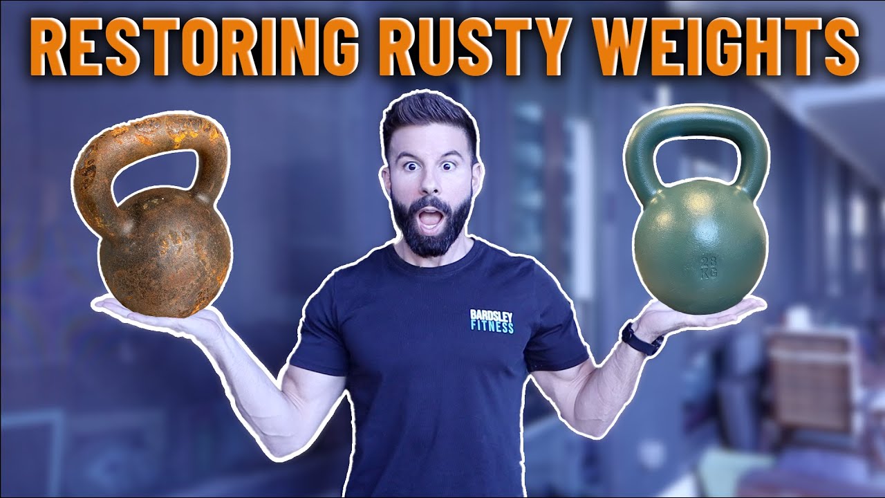 How I made these kettlebells look BRAND NEW | RESTORING RUSTY WEIGHTS!