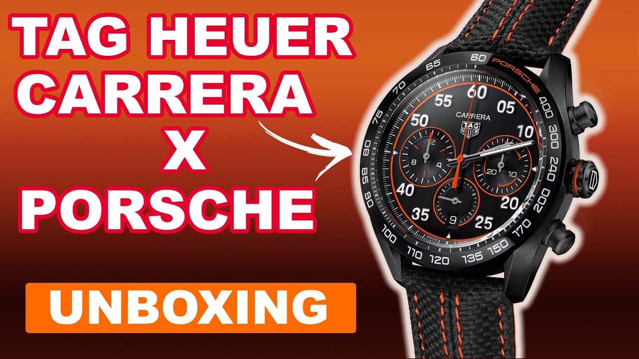 TAG Heuer Carrera X Porsche Orange Racing CBN2A1M.FC6526 Unboxing