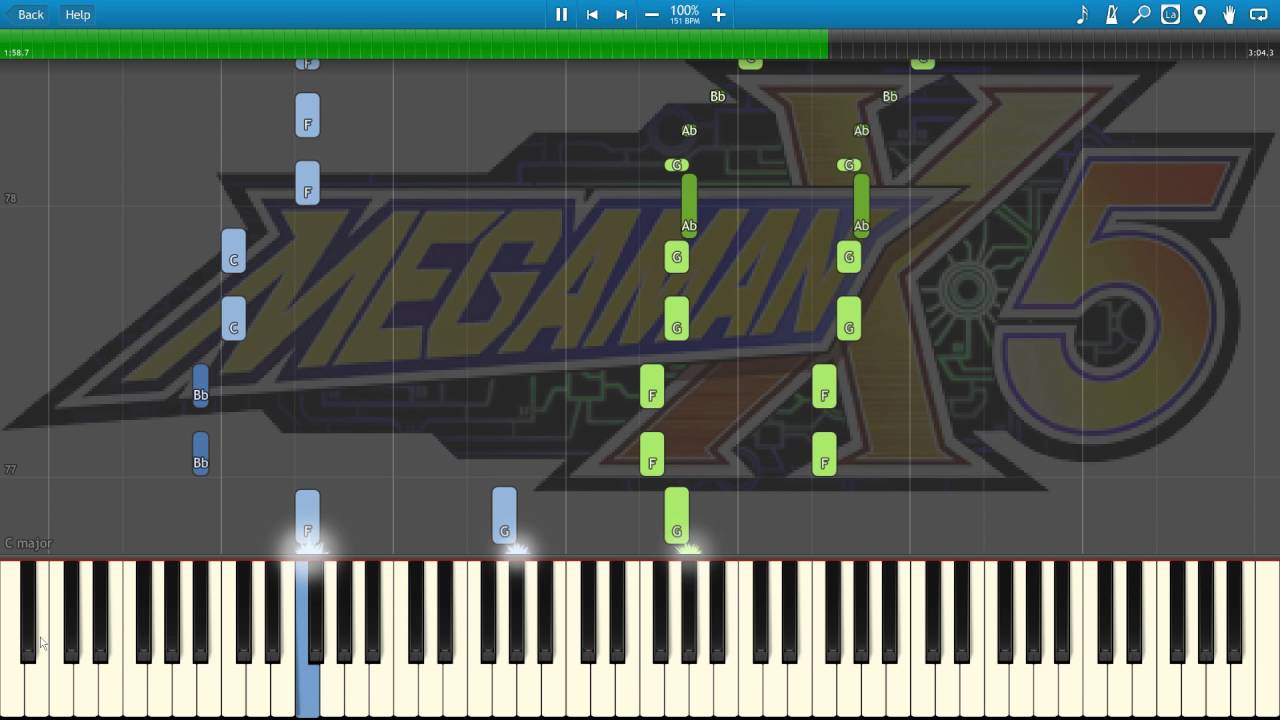 MegamanX5 - Cyber Maze Core [Synthesia]