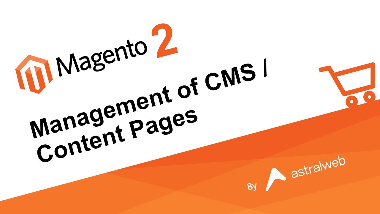 Magento 2 Management of CMS / Content Pages