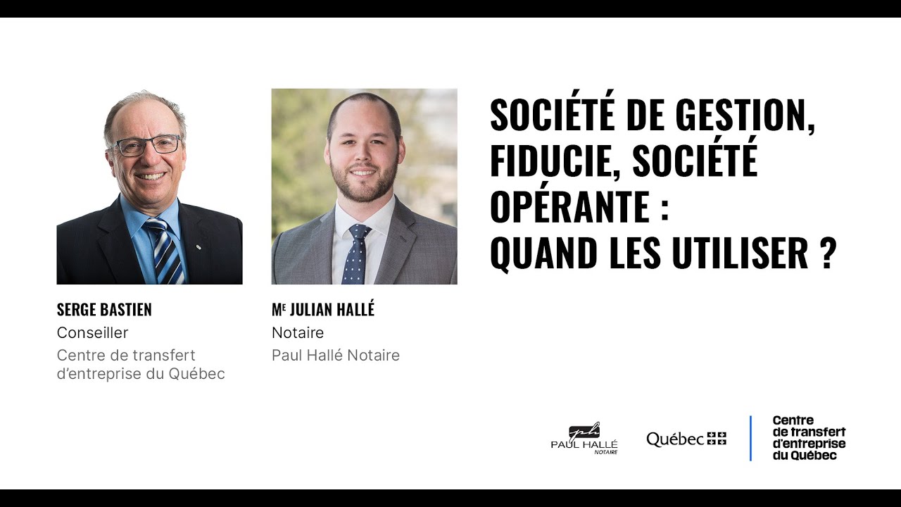Société de gestion, fiducie, société opérante : quand les utiliser ?