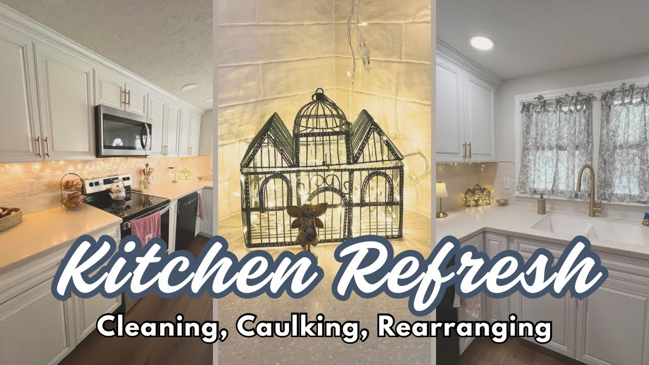 Simple Changes to Refresh Your Kitchen | Recaulking, Cleaning, Rearranging  