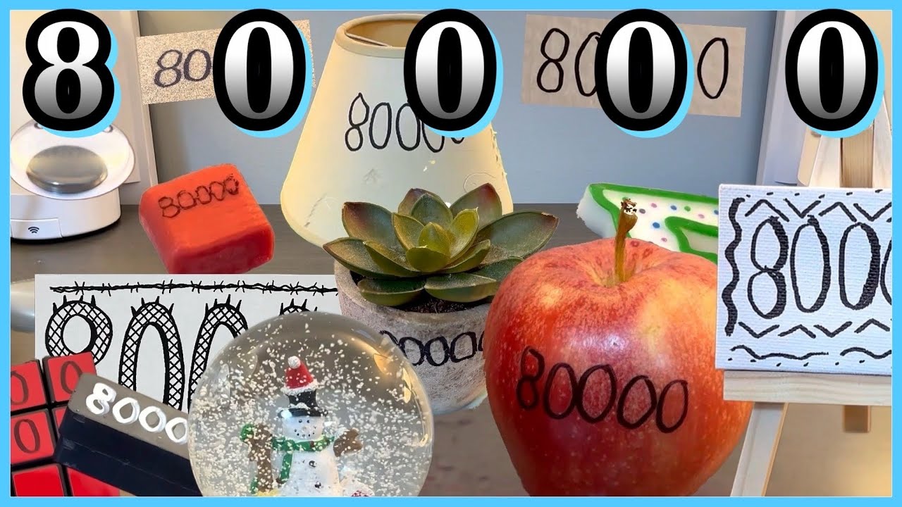 Writing #80000 - Writing ‘80000’ ON 80 DIFFERENT SURFACES