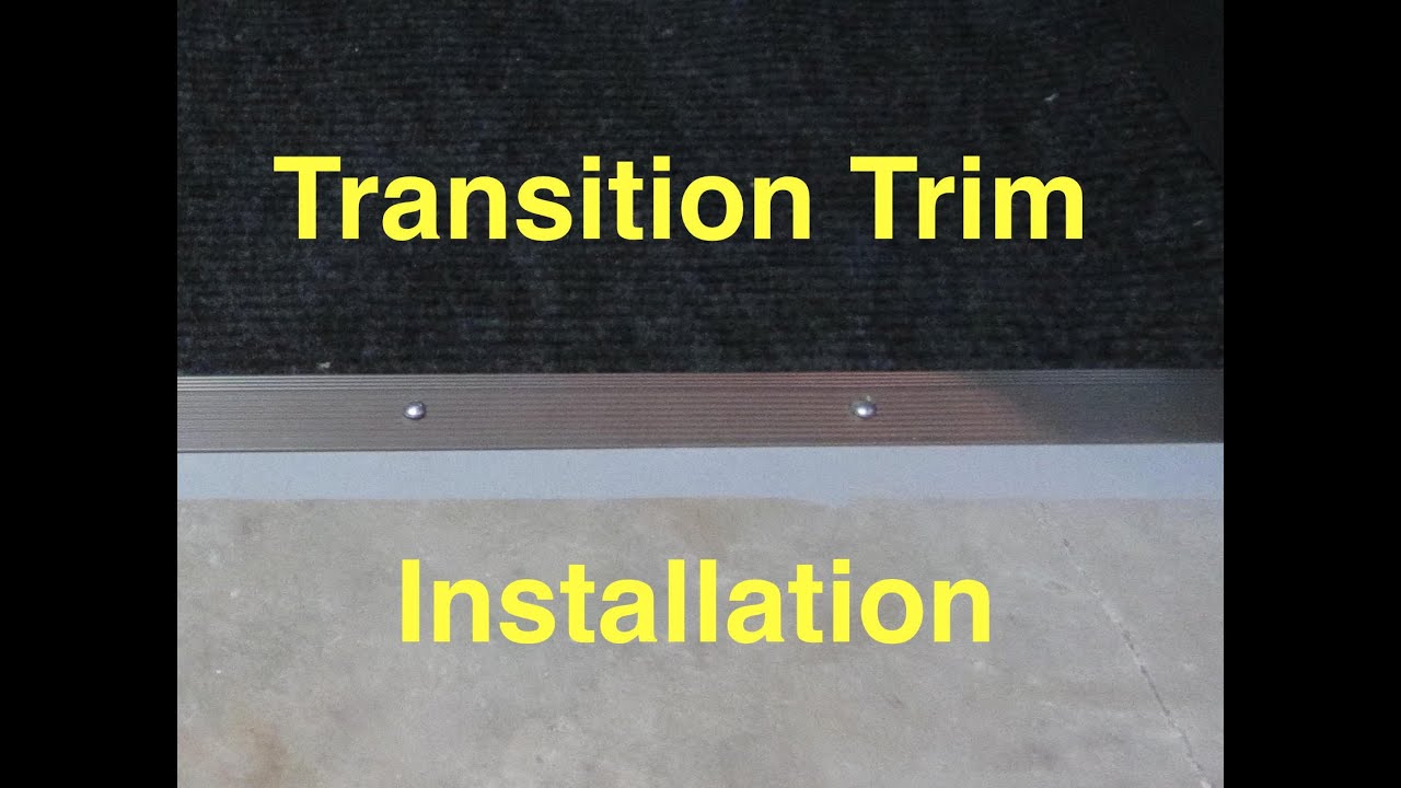 Carpet Transition Trim Installation - Carpet to Concrete