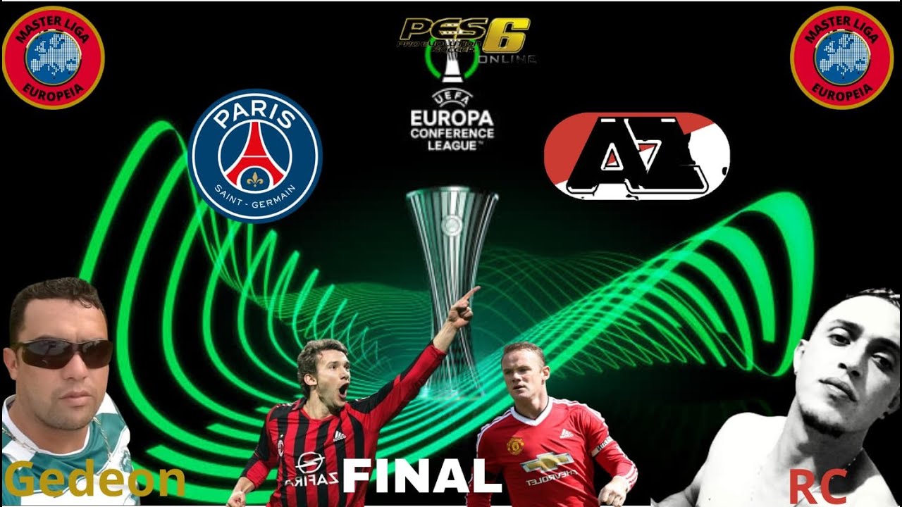 ML EUROPEIA FINAL COFERENCE LEAGUE: AZ ALKMAAR (RC) vs PSG (GEDEON)  -  SERIE A PS2!