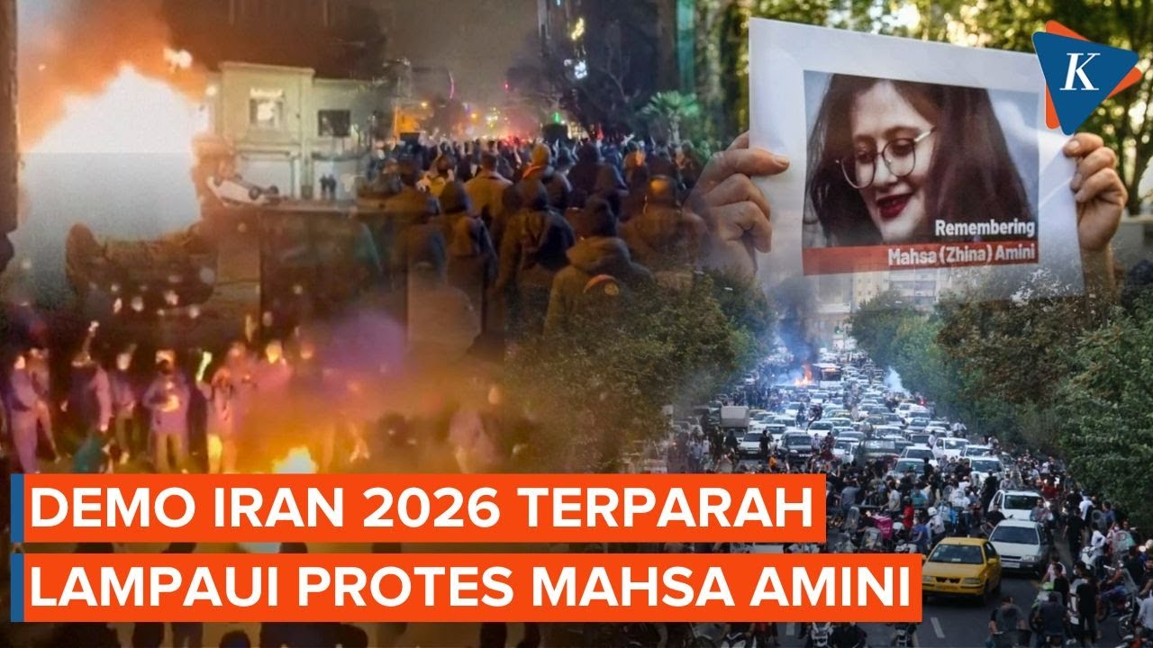 Demo Berdarah di Iran 2026 Lebih Parah dari Protes Mahsa Amini