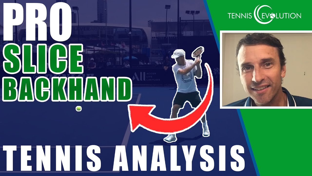 TENNIS BACKHAND: How To Hit A Pro Slice Backhand
