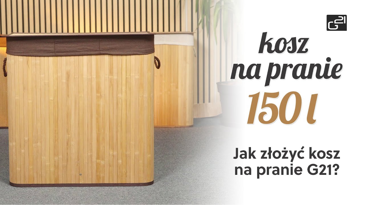 Jak złożyć kosz na pranie G21? Szybka i prosta instrukcja (150 l)