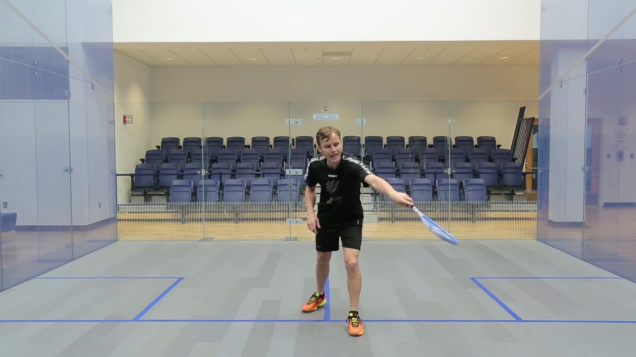Squash tips: Backhand drop technique
