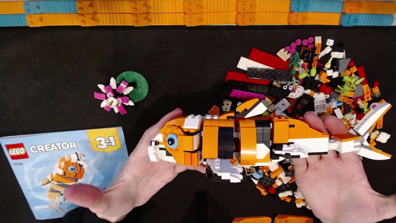 LEGO Creator 3 in 1 Majestic Tiger 31129 alternate build and review. Best in set? A Koi Fish!