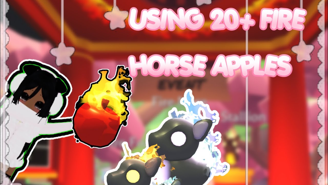 Opening 22 Fire Horse Apples 🍎🔥 |Adopt me!|Roblox| #adoptme 