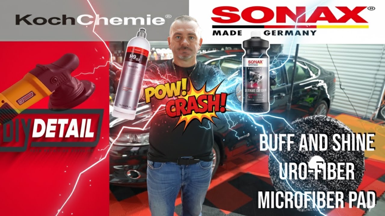 SONAX против Koch-Chemie H902 против Ultimate Cut Buff and Shine ￼￼полировальная подушка из урофи...