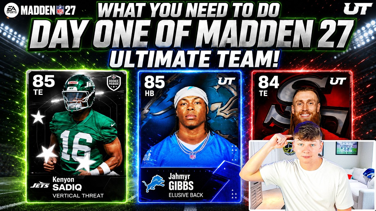 ЧТО НУЖНО СДЕЛАТЬ В ПЕРВЫЙ ДЕНЬ MADDEN 27 ULTIMATE TEAM!