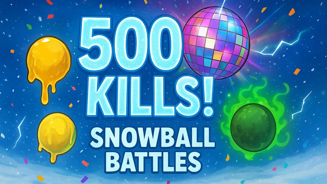 USING MY NEW FAVORITE SNOWBALL + 500 KILLS!!!!! | Snowball Battles Roblox