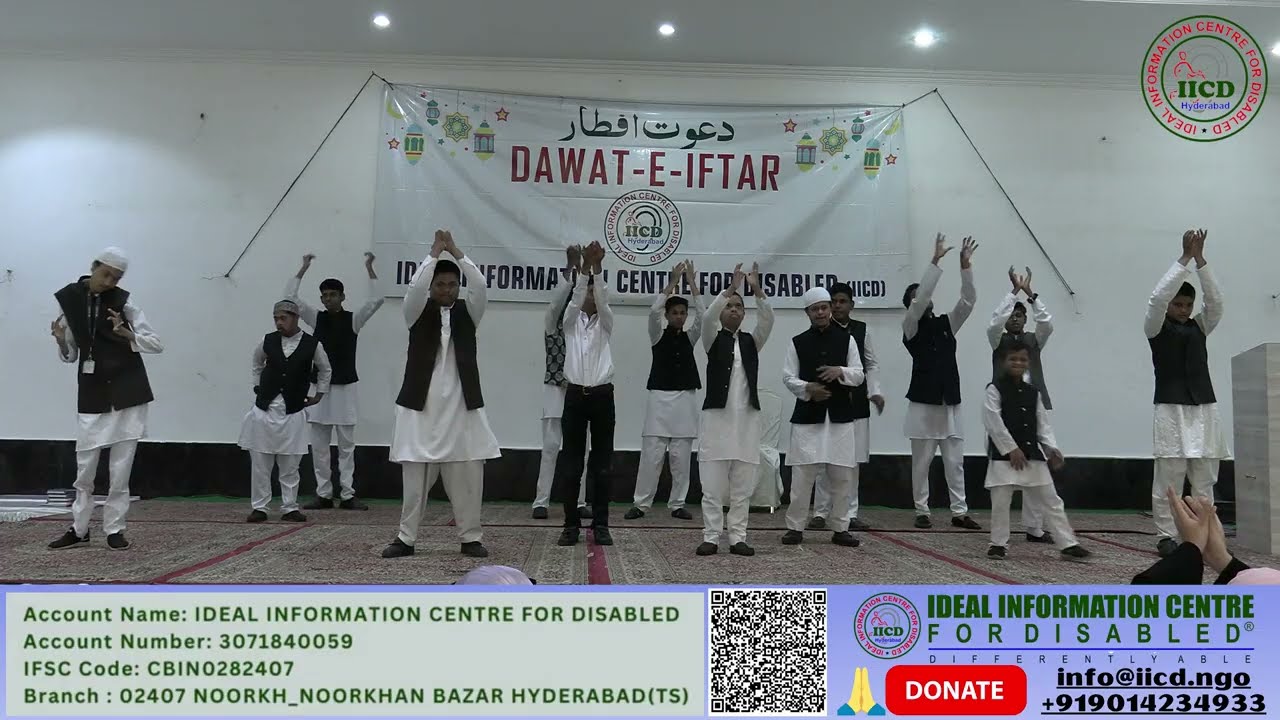 Khuda toh woh hai | Action Perfomance by IICD Ideal School for Differently abled JIH Hyderabad