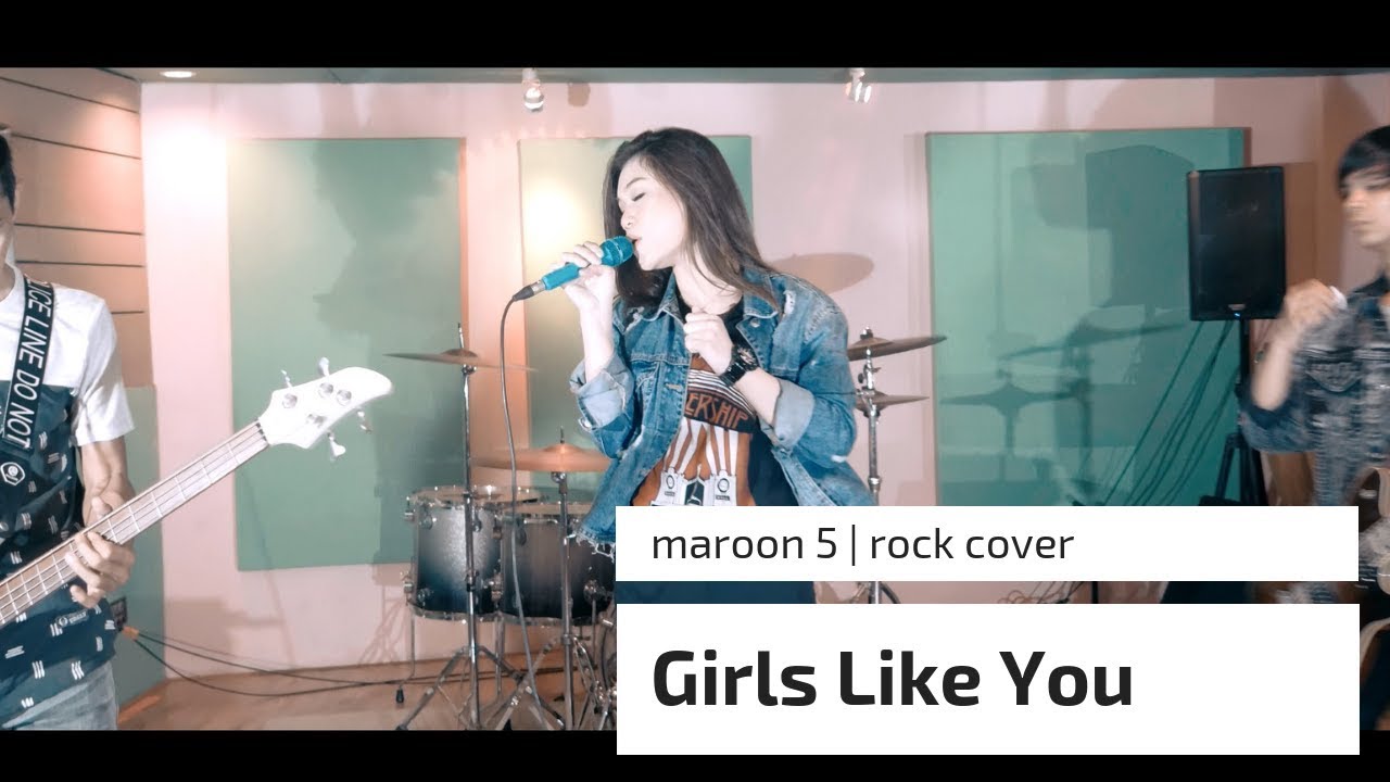 MAROON 5 - Girls like You - ROCK - Cover by Jeje GuitarAddict ft Shella Ikhfa