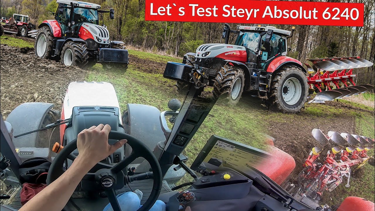 Let's Test Steyr Absolut 6240 CVT mit Pöttinger Servo 45 | Ackern im Doppelpack mit Steyr Impuls. 🚜