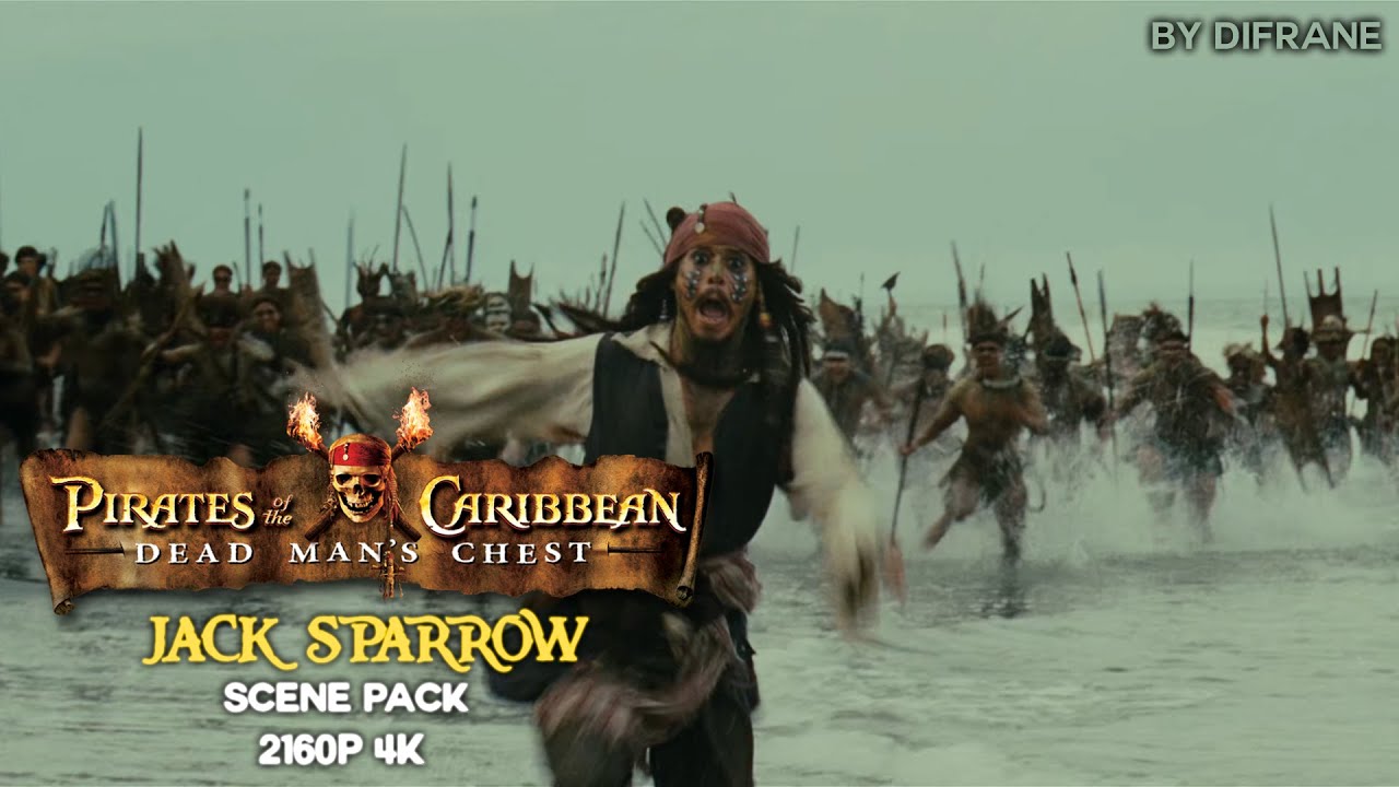 Pirates Of The Caribbean: Dead Mans Chest (2006) Jack Sparrow scene pack 4K Blu-ray