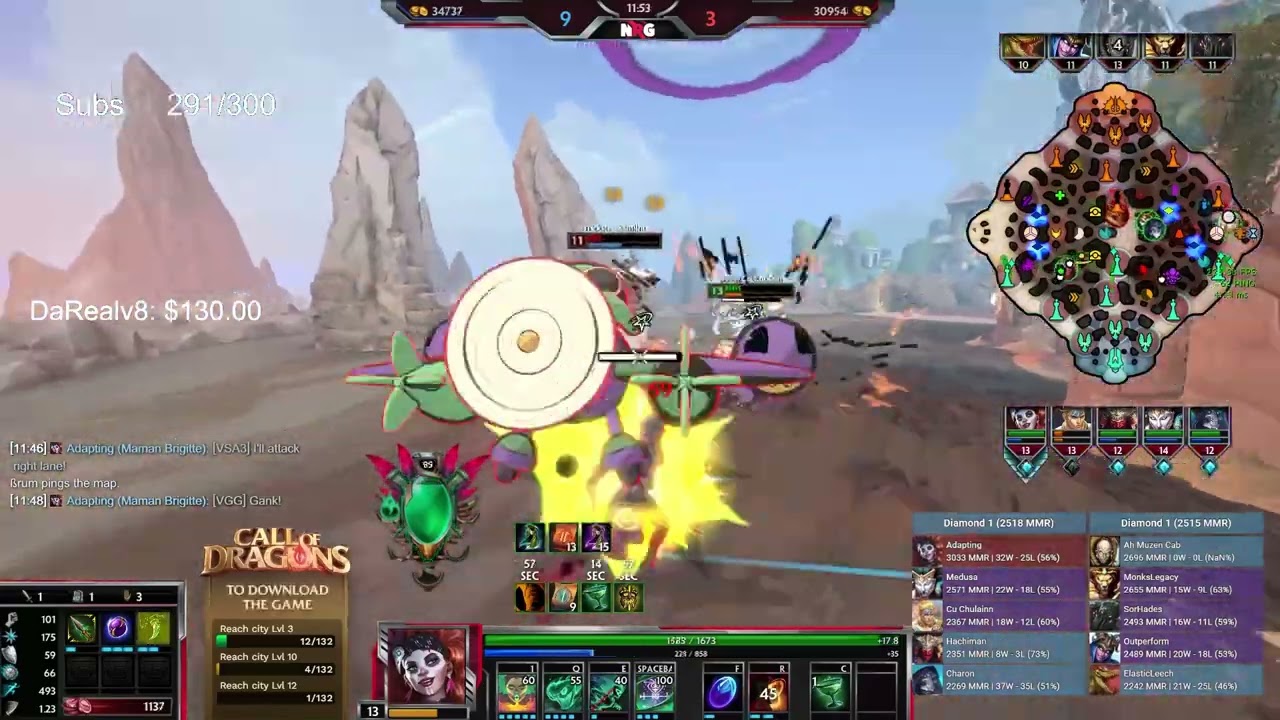 Maman Brigitte 14 Kills GM Ranked Conquest | Adapting Stream VOD