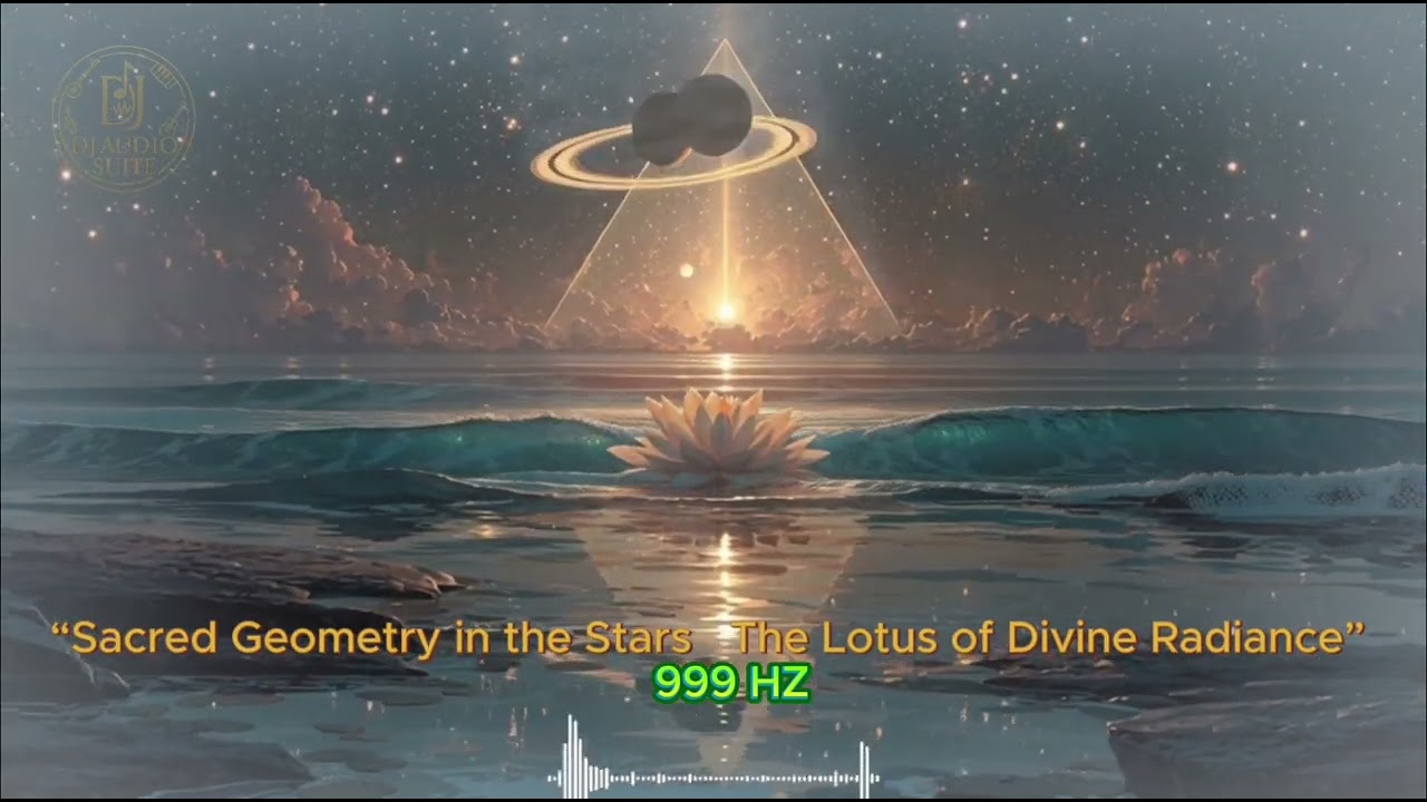 “Sacred Geometry in the Stars_ The Lotus of Divine Radiance” 1147HZ-963HZ-777HZ