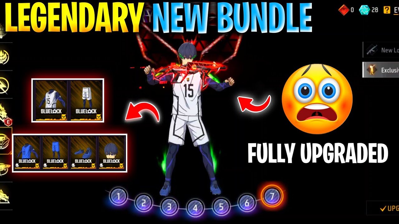 Isagi New Legendary Bundle Upgrade 🤑 | Bluelock Bundle 27 Kill Full Gameplay Solo Vs Squad 🥵