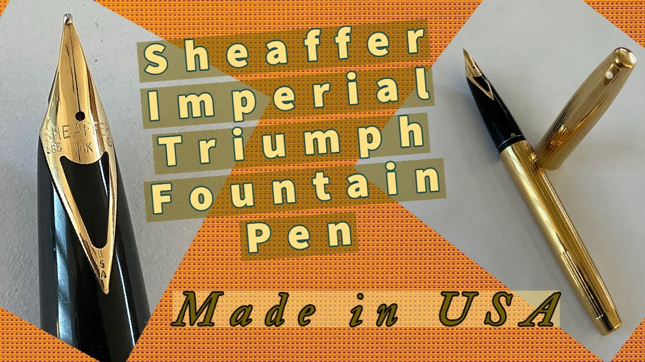 Sheaffer Imperial Triumph Fountain Pen Review [Sheaffer Imperial 797 14k Medium Nib] [Made in USA]
