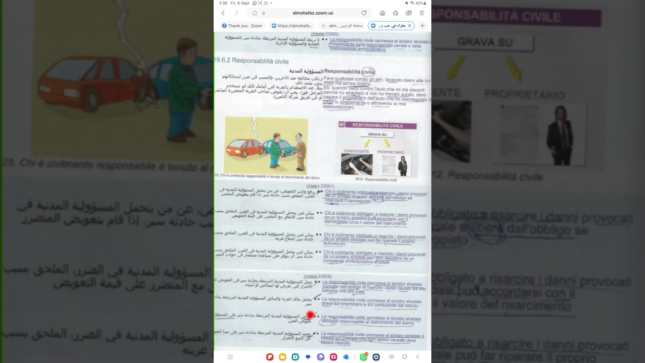 الباب( 19) الجزء السادس( 6) Responsabilità civile E Responsabilità Penale