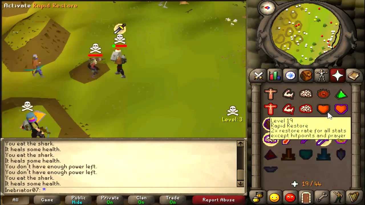 Runescape 2007 Pk Video 1 - Inebriator 07 - Pure Pking - Range/Granite Maul