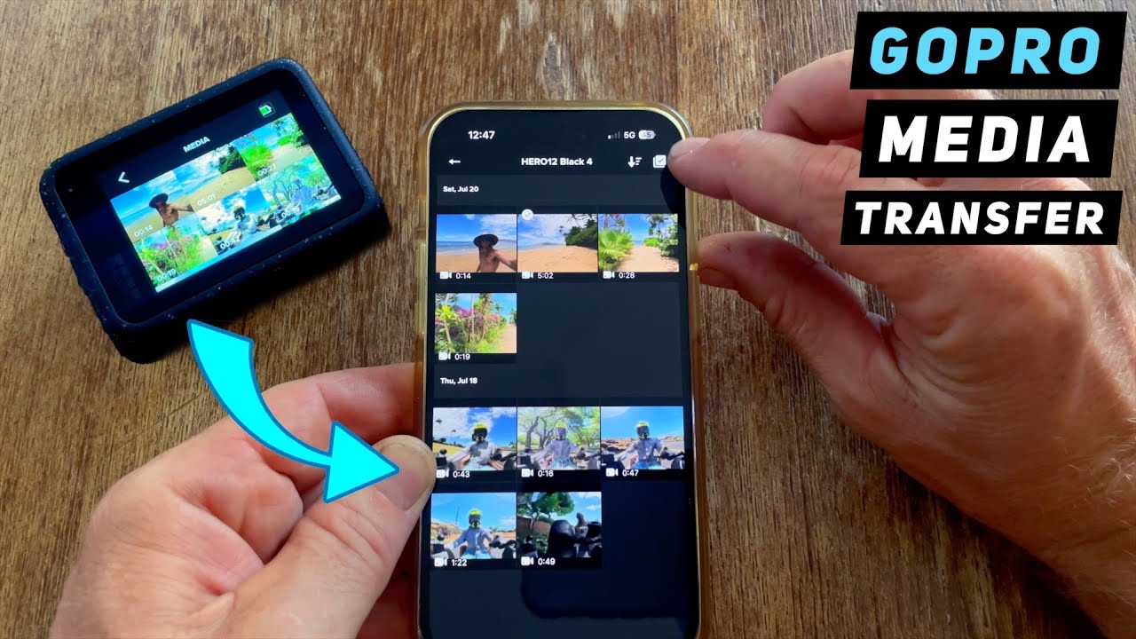 GoPro: How to Transfer Your Photos and Videos to Phone! GoPro Tip 717 | MicBergsma