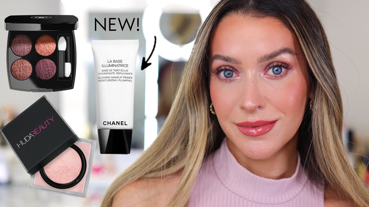 NEW CHANEL LA BASE ILLUMINATRICE MAKEUP PRIMER AND 02 TWEED POURPRE EYESHADOW TUTORIAL