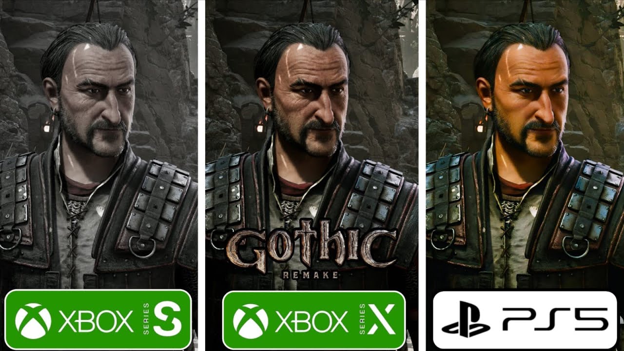 Gothic 1 Remake PS5 vs Xbox Series X vs Xbox Series S Graphics Comparison