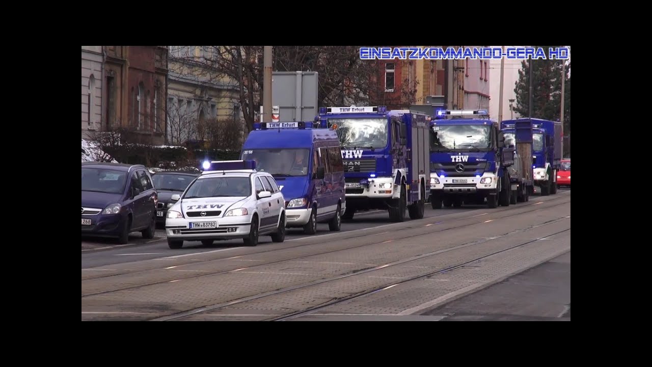Kolonnenfahrt THW OV Erfurt