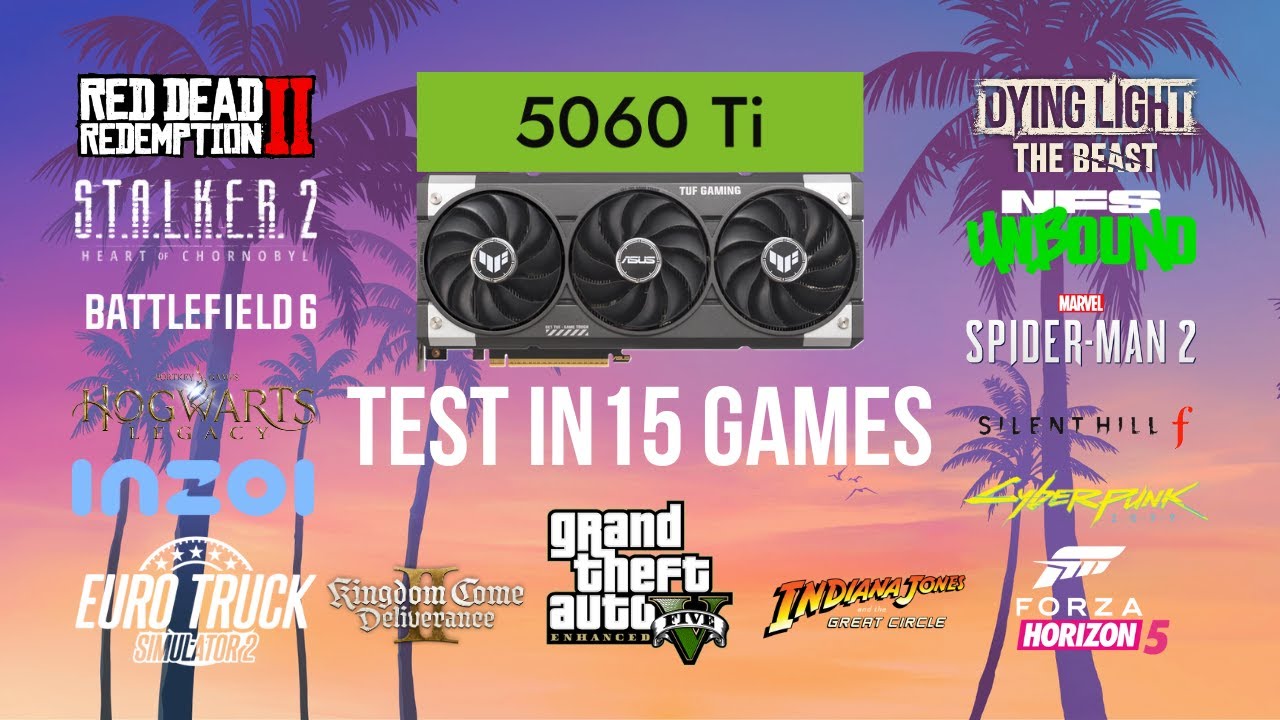 TEST IN 15 GAMES - RTX 5060 Ti 16GB - 1440p