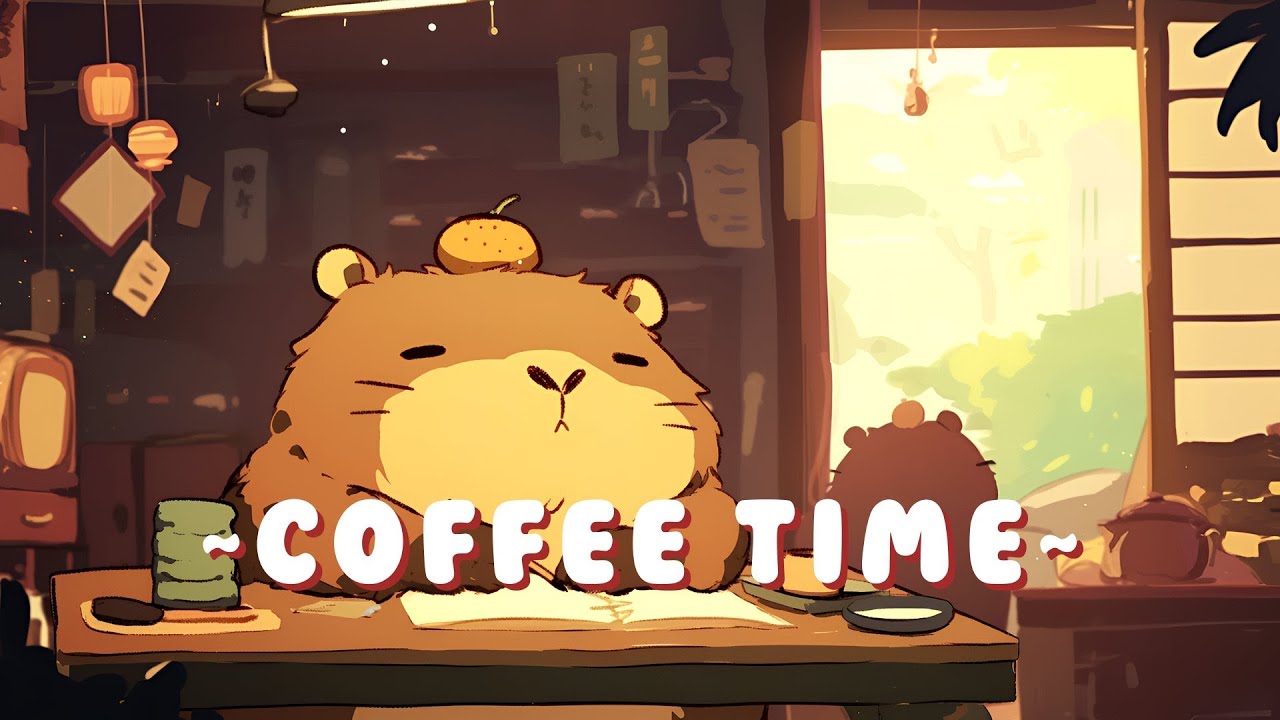 [1 Hour] Capybara Lofi Collection - Relaxing Music for Work/Study ~ Cozy Atmosphere ~ 🦫 🎵 🌙