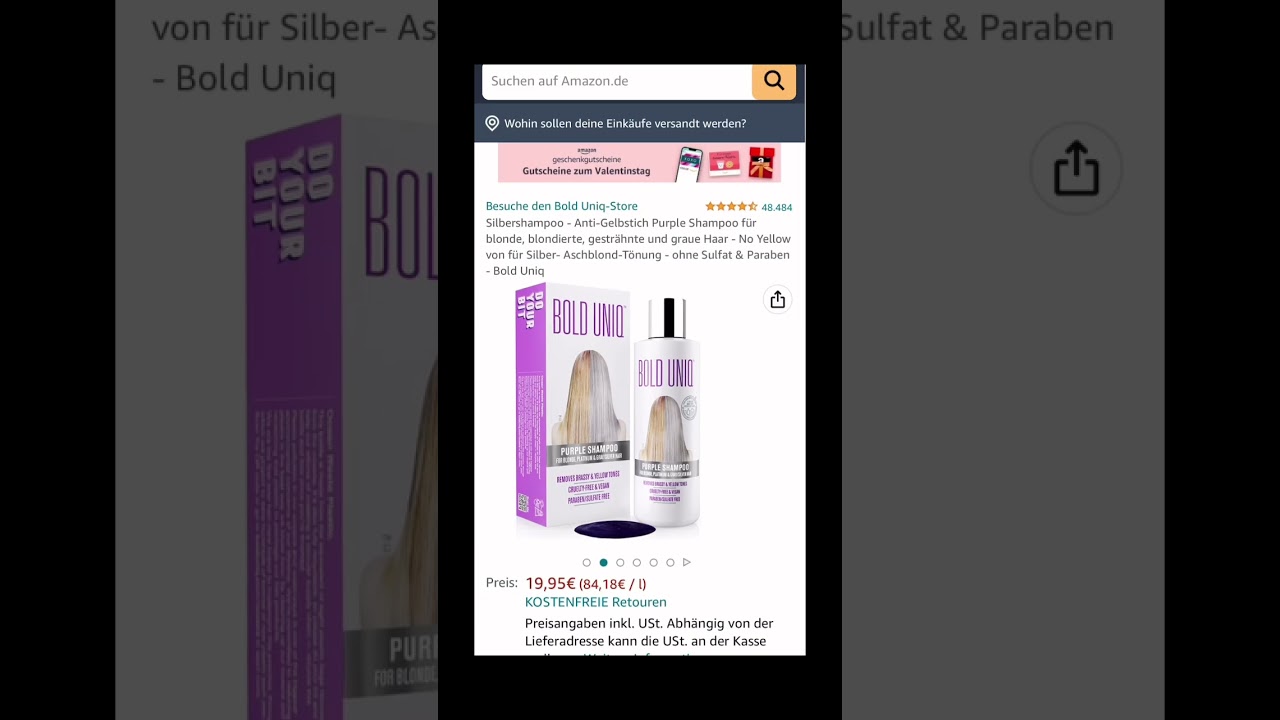 No more yellow hair! #amazon #amazonfinds #musthave #silvershampoo #hair #bleach #bleachhair